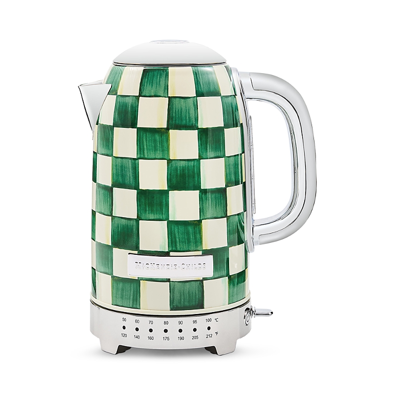 Mackenzie-childs Emerald Check Electric Kettle In Multi