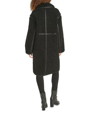 Faux Sherpa Button Front Jacket