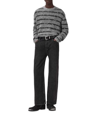 Dissolved Striped Crewneck Sweater  