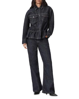 Denby Peplum Trucker Jacket 