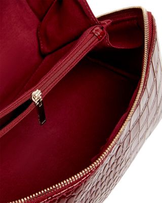 Vieda Croc Embossed Small Makeup Bag