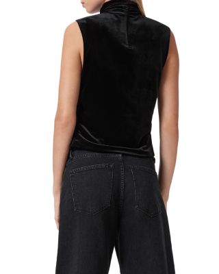 Tia Velvet Ruched Top