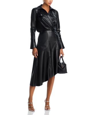 Veronique Faux Leather Top