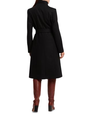 Rose Wool Blend Wrap Coat