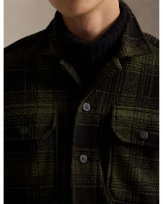 Plaid Pile Fleece Shirt Jacket