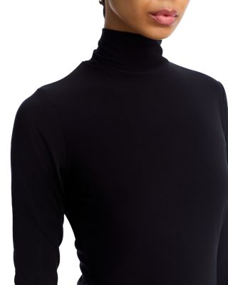 Turtleneck Jersey Top - Exclusive 