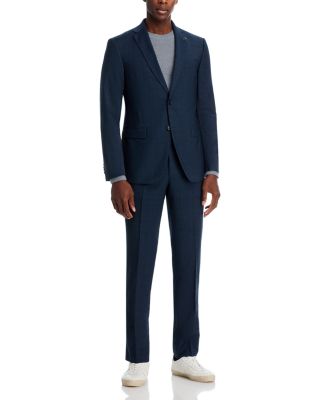 Plaid Slim Fit Suit Pants