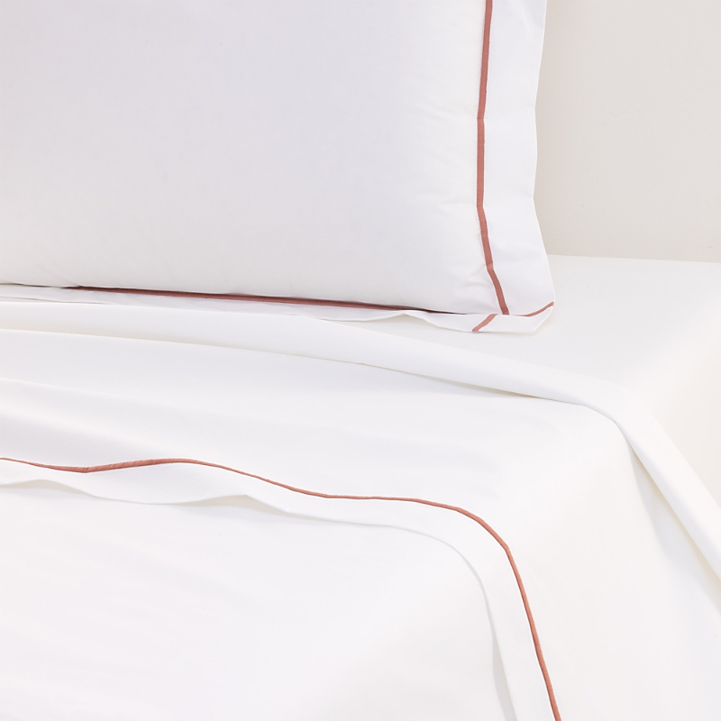 Yves Delorme Athena Flat Sheet, Full/queen In White