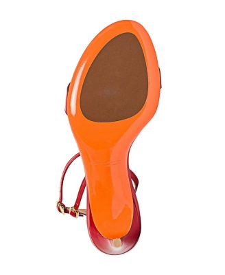  Women's Patent Leather High Heel Sandals