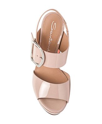  Women's patent leather high-heel sandals