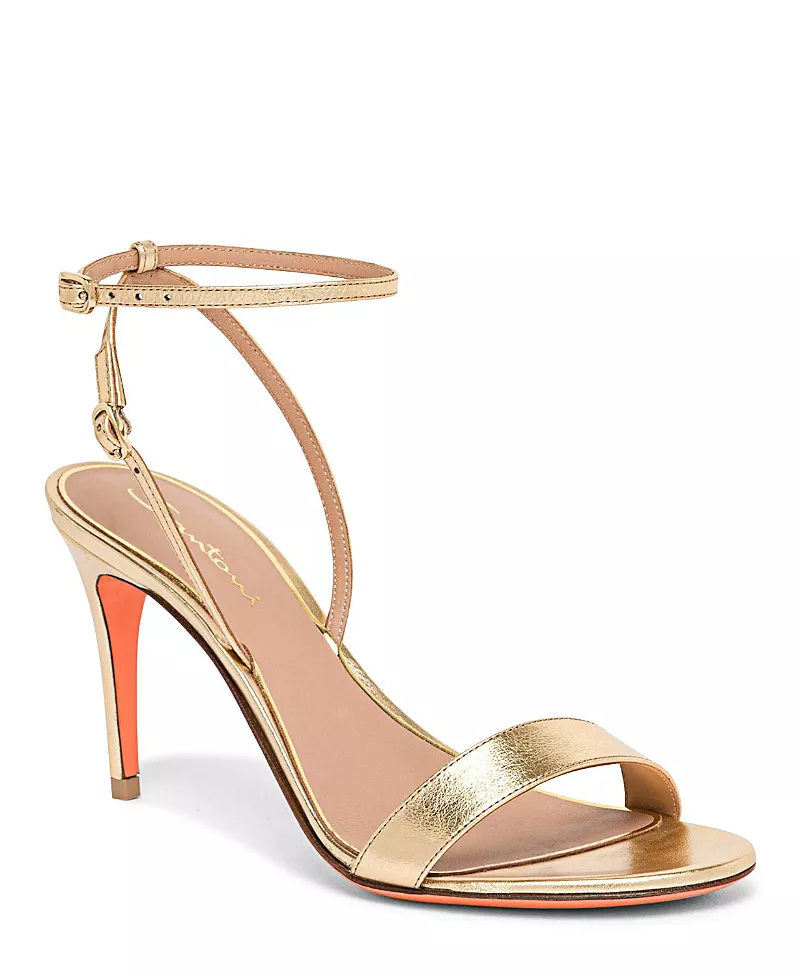 Santoni Women's Leather High-heel Sandals