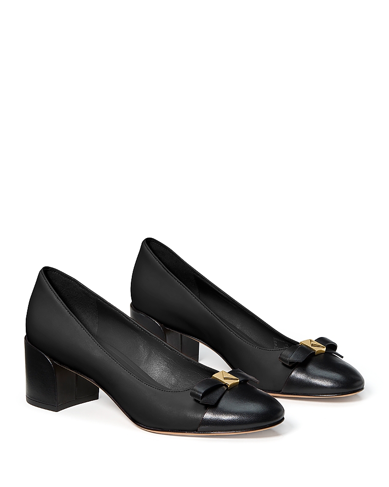 Kate Spade New York Deco Bow Ballet Cap Toe Pump In Black