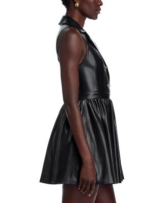 Emmy Faux Leather Mini Dress