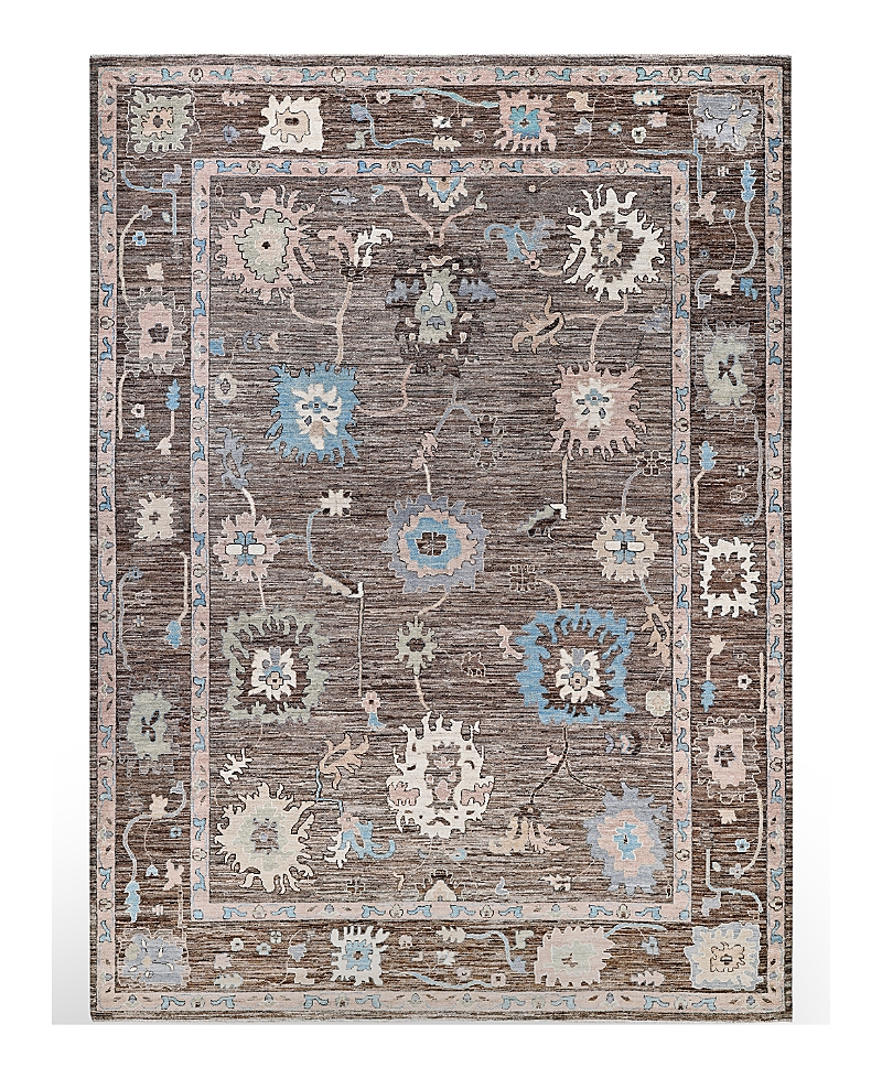 Bloomingdale's Colorful Oushak M0103-31 Area Rug, 9'11x13'8 In Brown