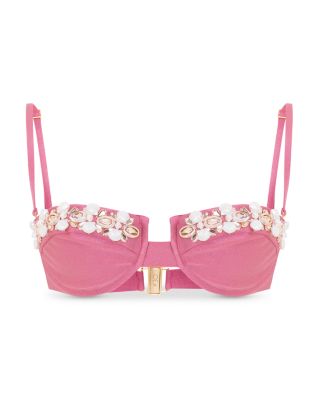 Seashell Embellished Bikini Top