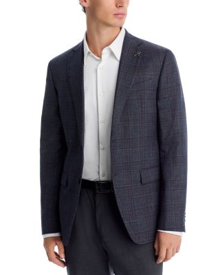 Slim Fit Plaid Sport Coat