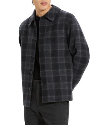 Wool &amp; Cashmere Check Overshirt
