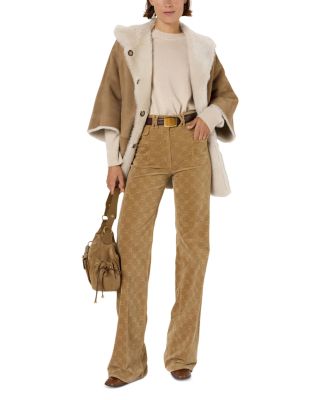 Marion Shearling Cape Jacket