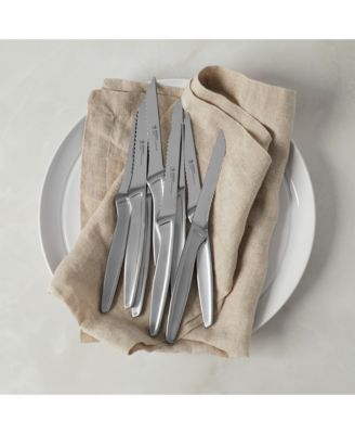 8-Piece Stainless Steel Serrated Steak Knife Set 