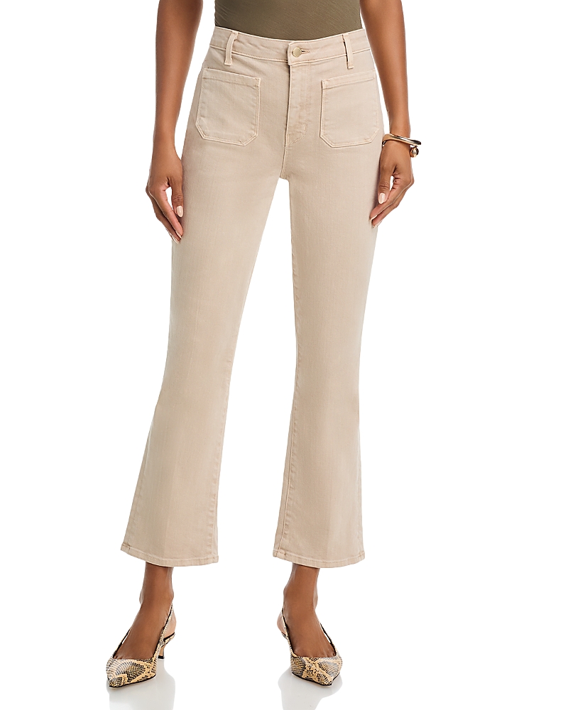 L'agence Noya High Rise Slim Flare Jeans In Biscuit In Neutral