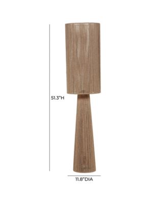 Cleopatra Cream Linen Floor Lamp