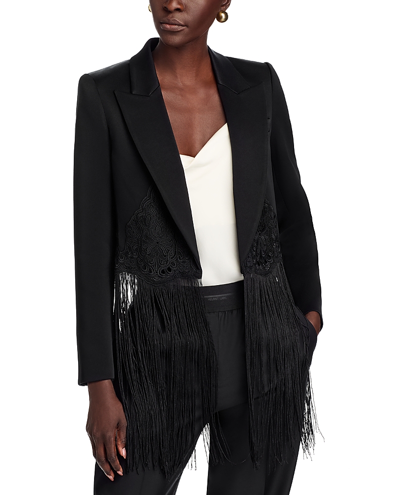 Ungaro Alma Fringe Jacket In Black