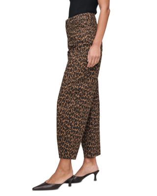 Miro Barrel High Rise Jeans in Leopard