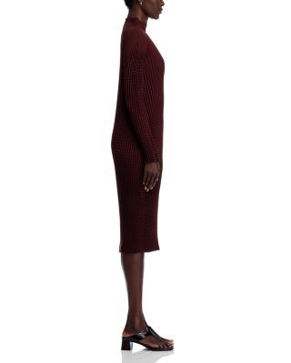 Spongy Mock Neck Dress