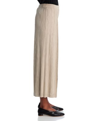 Pliss&eacute; Wide Leg Pants