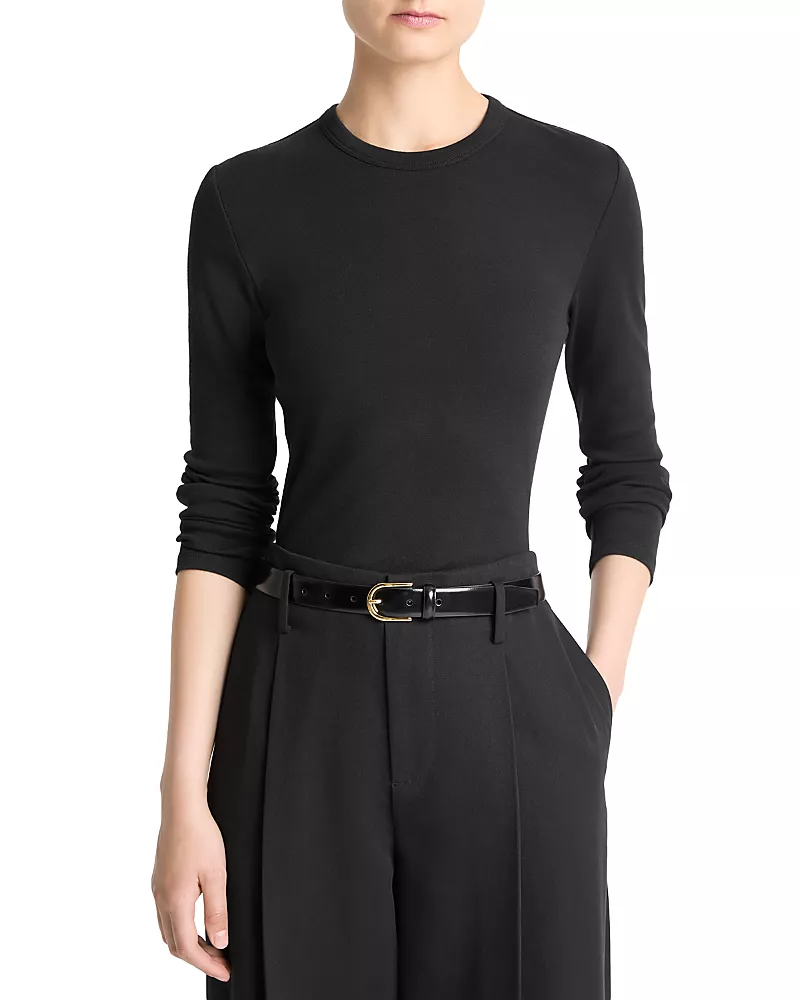 Vince Essential Long Sleeve Crewneck Tee