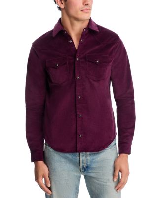 MONFRÈRE - Eastwood Needle Cord Snap-Front Shirt