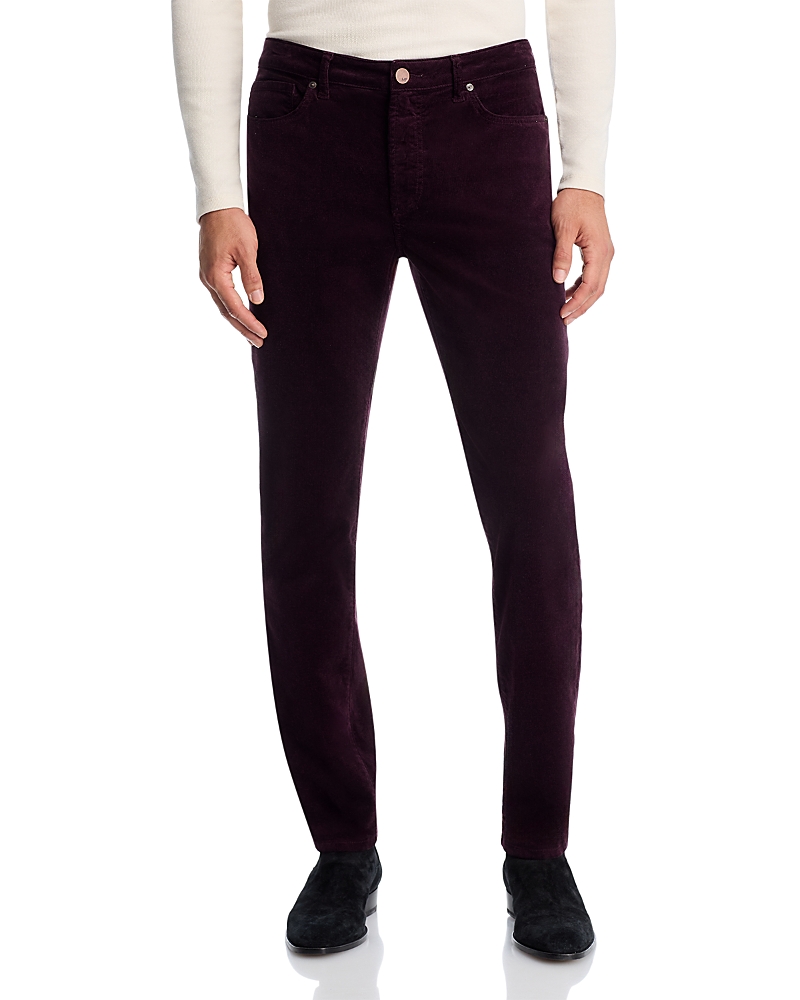 Monfrere Brando Slim Fit Needle Cord Jeans in Purple