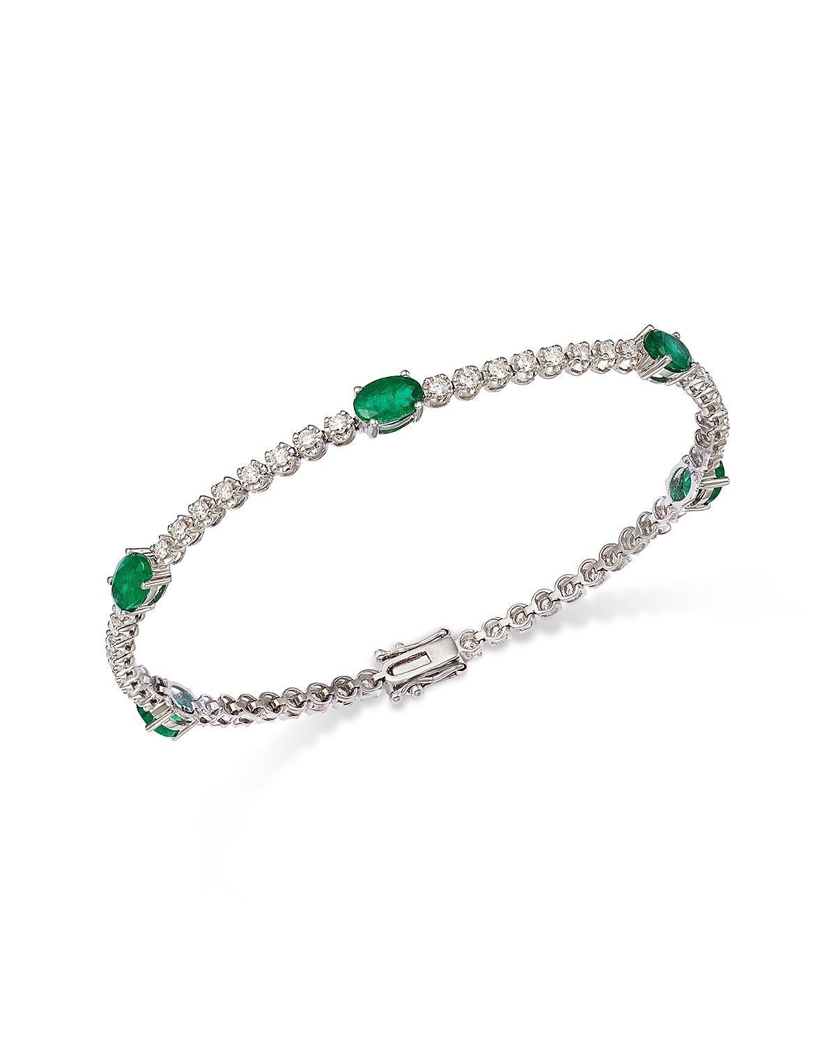Bloomingdale's Fine Collection Gemstone & Diamond Tennis Bracelet