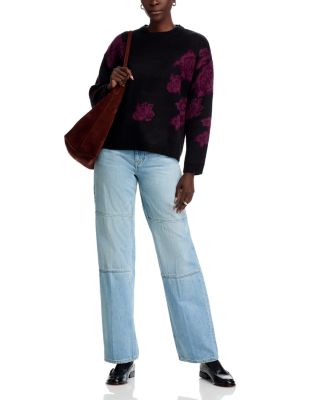 Floral Print Sweater