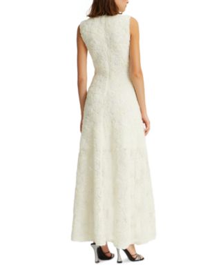 Flower Mesh Maxi Dress