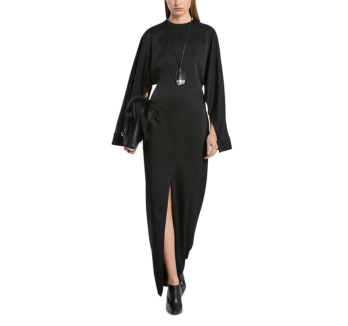 Michael Kors Collection Satin Slit Sleeve Gown