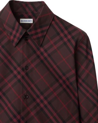 Slim Fit Check Cotton Shirt