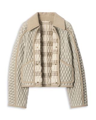 Floriston Cropped Quilted Nylon Jacket