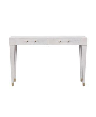 Brandyss Burl Work Desk in White