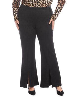 Karen Kane - Faux Suede Front Slit Pants