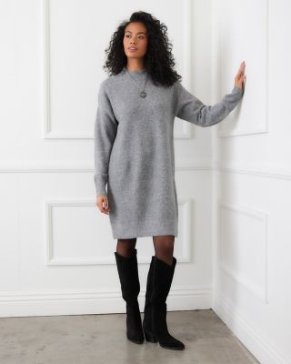 Mock Neck Sweater Dress