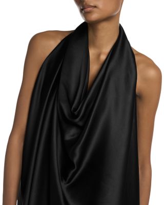 Silk Satin Halter Blouse