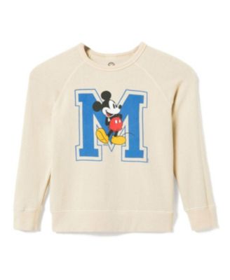 Boys' Kids Mickey Big M Raglan Fleece Sweatshirt - Little Kid, Big Kid
