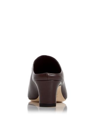 Women's Wally Leather Mid Heel Mules