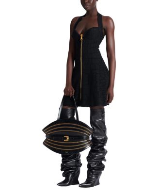 Medium Shuffle Zips Bag In Calfskin Leather