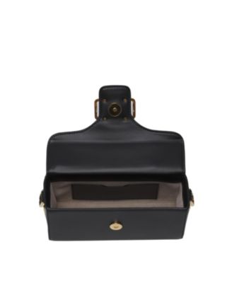 Pencil Cat Nano Leather Bag with a Bi-Material Cat