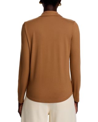 Point Collar Button Front Shirt