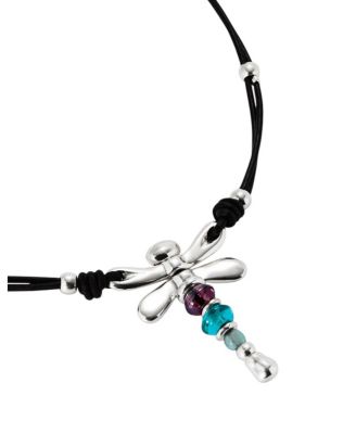 Dragonfly Leather Necklace