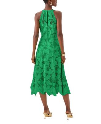 Denise Lace Halter Midi Dress