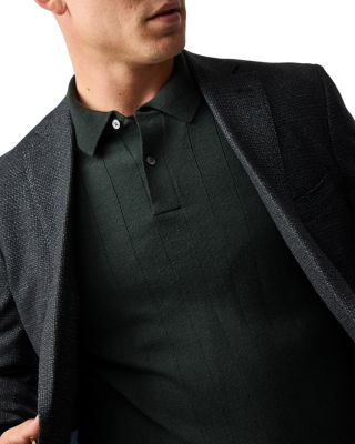 Murdoch Textured Wool Polo Sweater